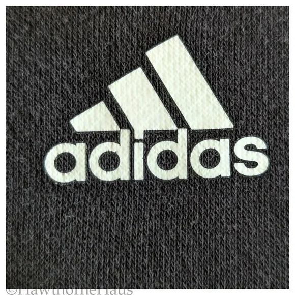 ADIDAS Black Pullover Hoodie Size M Kanga Pocket - Picture 2 of 9